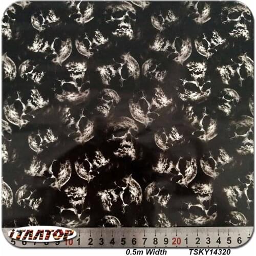 ITAATOP Skull Film Hydro Dipping TSKY14320 0.5M * 2/10/20M Hydro Dipping Film