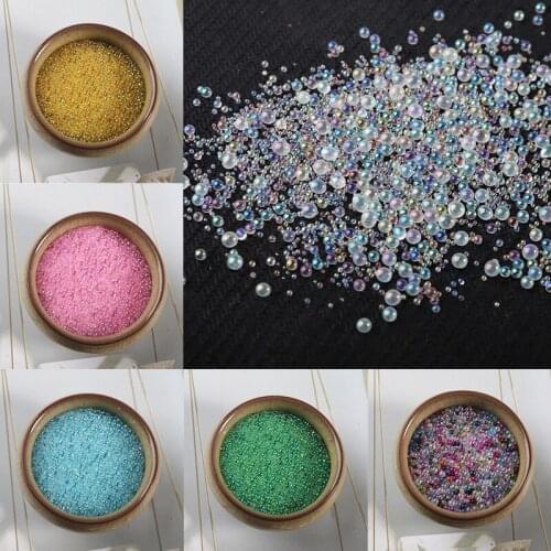 Colorful Mixed Filling Assorted Water Drop Beads 3D Glass Bead Rhinestone Decor Manicure Transparent DIY Nail Art Decorations