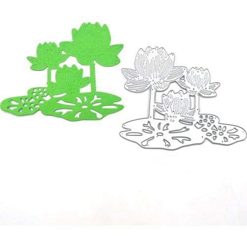Julyarts lotus Leaf Cutting Dies 2021 Scrapbook Album Stencils Scrapbooking Decorative Embossing Photo Album Decor Card Making