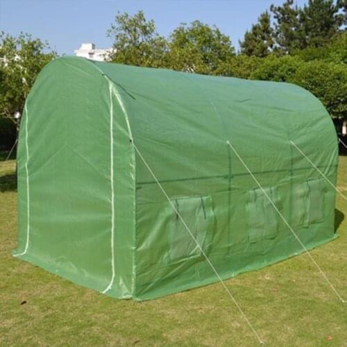 Strong Steel Frame Big Greenhouse Outdoor Garden Warm Anti-freeze Rain-proof Flower Plants Vegetables Greenhouse 600x300x220cm