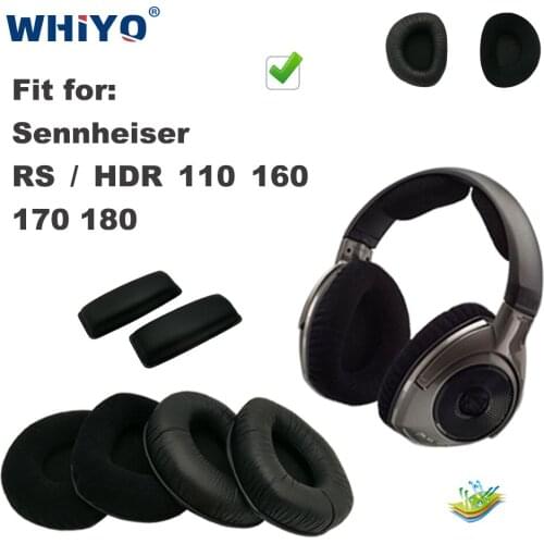 Replacement Ear Pads for Sennheiser RS110 RS160 RS170 RS180 HDR160 HDR170 HDR180 Headset Parts Leather Earmuff Earphone