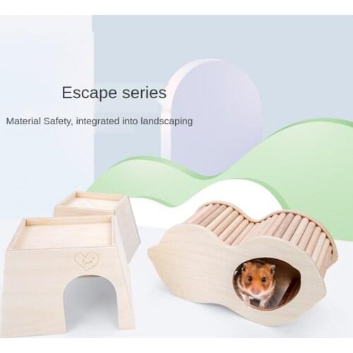 Hamster Single Bedroom Peanut-shaped Hamster Shelter Love Hamster Chalet Hamster Cage Landscaping Supplies Hamster Accessories