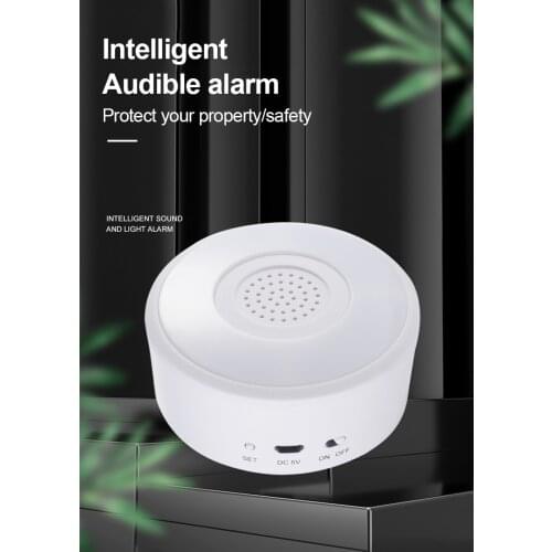 WIFI/Zigbee Sound Light Alarm Tuya Intelligent Wifi Wireless Linkage Smart Sound Light Alarm Horn Siren Alarm For Smart Home