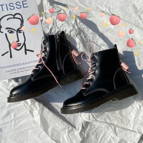 Women Martin Boots 2021 Winter Autumn Warm Woman Booties Lace Up Platforms bow-knot Womans High Heels Adult Female Heeled Shoes