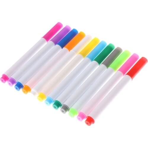 12 Colors Liquid Chalk Pens For Wall Sticker Kids Room Blackboard Erasable Non-dust Chalk Removable Marker Pen Kawaii Stationery
