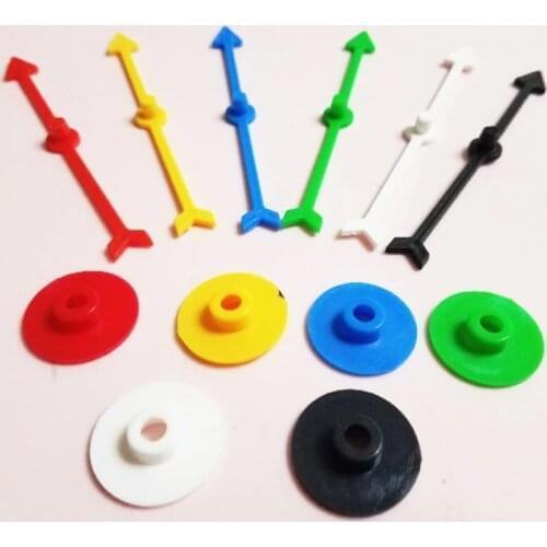 12PCS Length 100mm Arrow Plastic Pawn/Chess For Board Game Card Games DTY Accessories 6 Colors