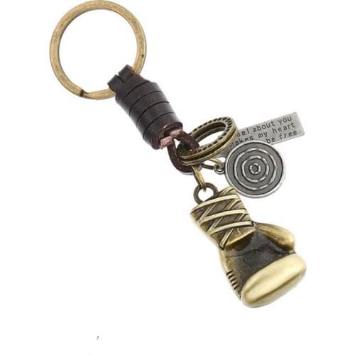 2018 New boxing gloves shaped Keychain Mens car keychain Fashion Jewelry Gift