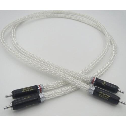 American Kimber Campbell 8AG single crystal silver RCA audio signal cable With WBT RCA Plug amplifier audio Cable
