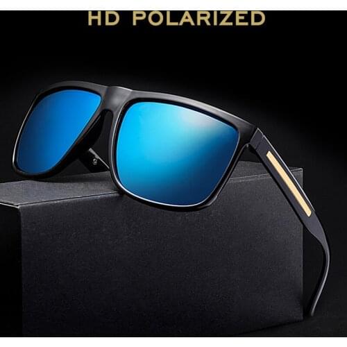 Brand 2020 new men and women fashion polarized sunglasses square frame sunglasses driving glasses UV400