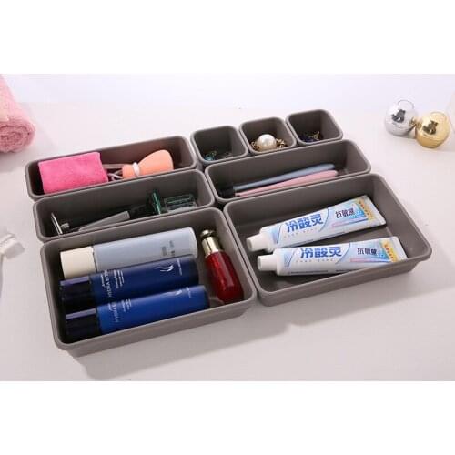 Household Goods Creative Storage Drawer Storage Box Plastic Separation Free Combination Small Object Storage Box Customization