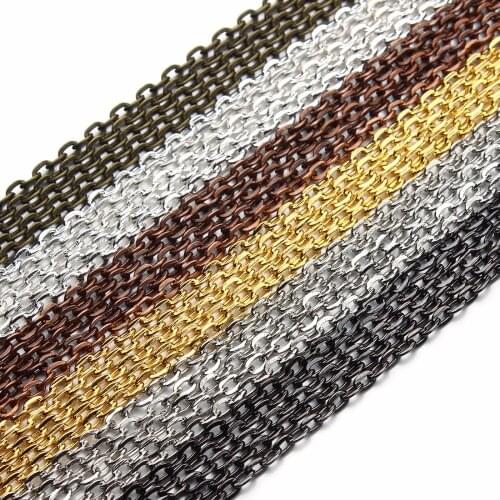 10m/lot Chains Bulk Chains Necklace Chains Link Chains For Jewelry Making DIY Supplies Bulk Jewelry Findings Handmade Supplies