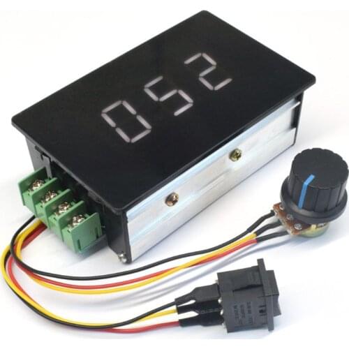 Digital Display 0-100% Adjustable DC 6-60V Motor Speed Controller Module Convert