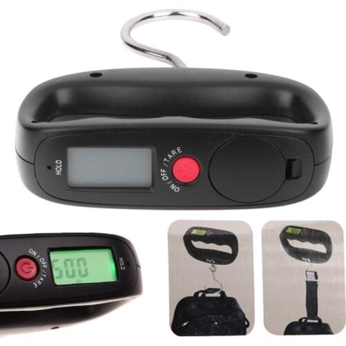 20pcs LCD Digital Electronic Hand Held Hook Belt Luggage Hanging Scale Durable Pocket Portable 50kg/10g Backlight