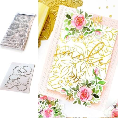 Blossoms and Berries Stamps And Dies New Arrival 2021 Scrapbook Diary Decoration Stencil Embossing Template Diy Greeting Card