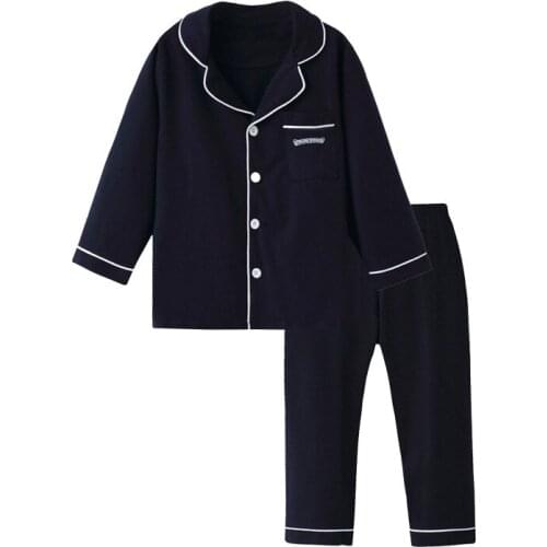 2019 Autumn Girls Boys Kids Pajamas Clothes Set Toddler Cotton Long Sleeves Top+long Pants for Teenage Childrens Pajamas