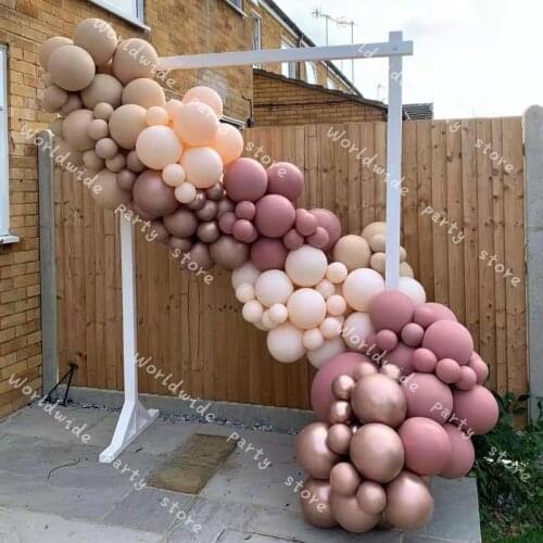 DIY Retro Pink Balloon Arch Garland Kit Wedding Global Decoration Engagement Anniversary Party Mothers Day Baby Shower Decor