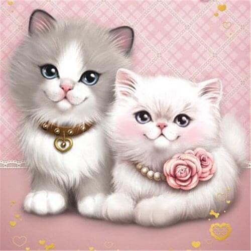 Pet Cartoon Animal DIY Embroidery Cross Stitch 11CT Kits Needlework Craft Set Cotton Thread Printed Canvas Home Wholesale