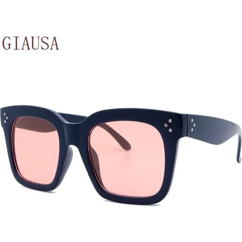 GIAUSA European and American Fashion Square nail sunglasses vintage glasses square sunglasses