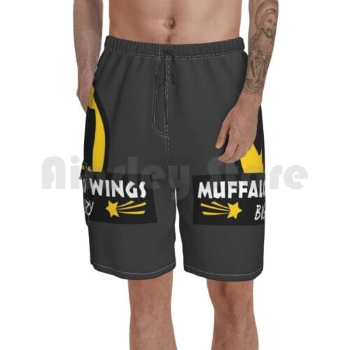 Muffalo Wild Beach Shorts Men Beach Pants Swim Trunks Rimworld Games Video Games Steam Muffalo Logo