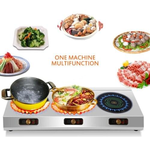 Commercial Induction Cooker Electric Ceramic Stove Convection Oven Multi-head Three Stove Electromagnetic Stove CY-3