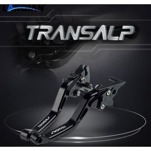 Motorcycle Parts Short Aluminum Adjustable Brake Clutch Levers For Honda TRANSALP 600 VH VJ VK VL VM VN VP VR VS VT VV VW VX
