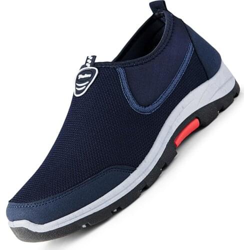 Big Size Light Weight Slip-ons Running Shoes for Men Sneakers Shoes Sports for Men Sport Shoes Man Blue Trainers 2021 GME-1962