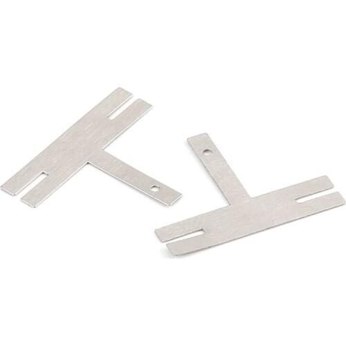 M89B T Shaped 100 Pcs Nickel Sheets Long Battery Spot Welding Machine Welder Washers Nickel Plated Steel Strap Strip Sheets