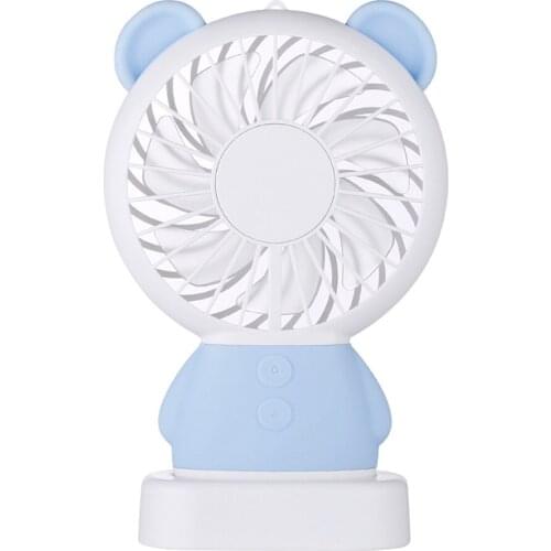 Small Personal USB Fan - Portable Mini Table Desk Fan LED Lighting Changing Desktop Desk Table Fan Personal Fan