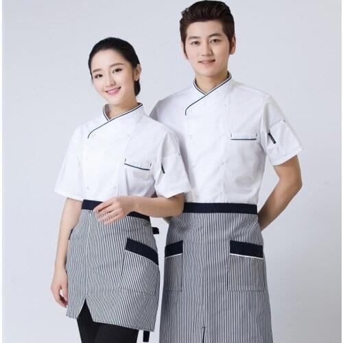 Fashionable Unisex Chef Jacket Breathable Fabrics Chef Top Jacket Hotel Bakers Kitchen Long Sleeve Work Clothes Plus Size B-5931