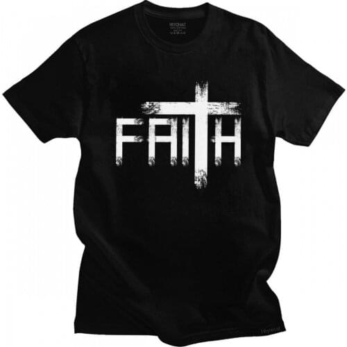 God Preacher Jesus Believer Christian T Shirt Men Soft Cotton Tshirt Short Sleeve Faith Christianity Religious Tee Clothing Gift