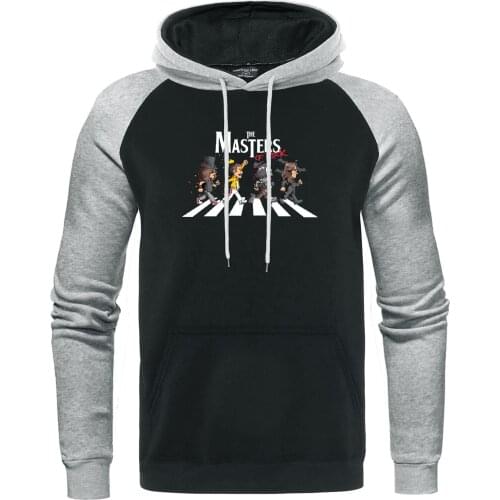 The Masters of Rock Print Hoodies Men Raglan Pullover Autumn Brand Clothing Freddie Mercury Sweatshirt 2019 Fan Queen Streetwear