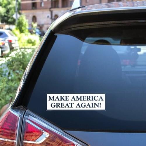 Black/Sliver Square Make America Great Again Decal Car Window Decor Simple Word Sticker Waterproof Removable S021