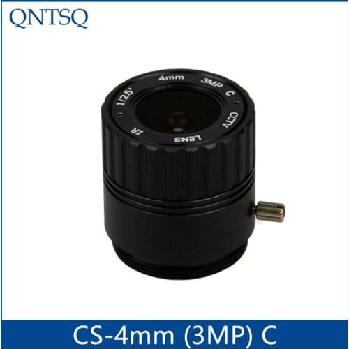 Cctv camera lens 4mm Fixed Iris lens, 1/2.5 cs Mount Fixed F2.0 for Security Camera.CS-4mm(3MP)C