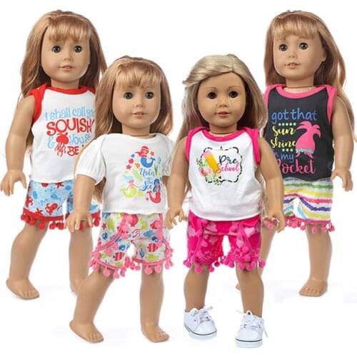 18'' Doll Clothes-Fashioh Dress for My Little Baby-18 Inch/43-46cm Life/generation Doll Accessories-new Born Outfit Girls Gift