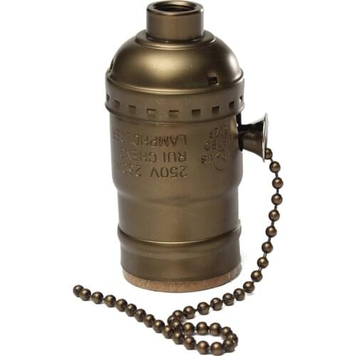 Retro E26/E27 Edison Lamp Bases Screw Bulb Aluminum Shell Lamp Holder Antique Lamp Holder Socket Bulbs Support Dropshipping