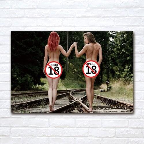 2 Sexy Girls Poster Print for Home Decor Wall Art Picture For Living Room Decor Canvas Painting