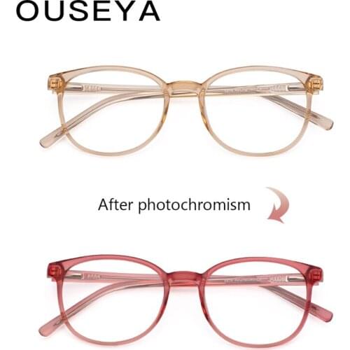 Womens Glasses Frame Transparent Accesories Eyeglasses Anti Blue Light Mens With Diopters Clear Optical Spectacle Frame #5814