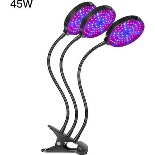 Grow Light Led Lamps LED Greenhouse Growbox For Indoor Plants Seedlings 100-277 (V) Tri Head FCC USB Timing IP65 Waterproof