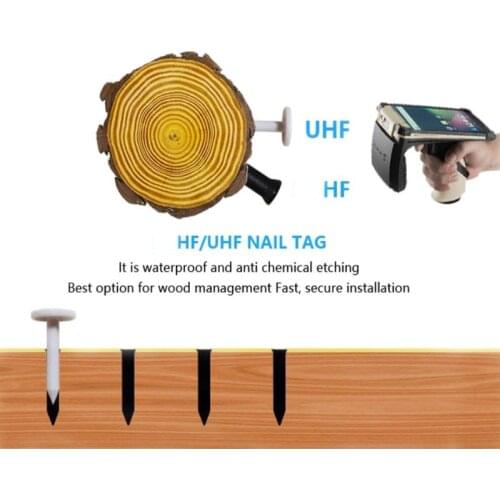 RFID Nail Tag 13.56MHz HF Security Inspection ABS Tree Management Tag 28MM Tree Inspection 10 PCS
