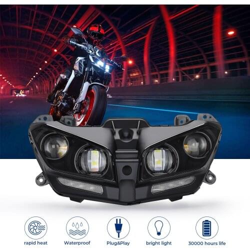 For YAMAHA MT09 Headlight MT 09 LED Lamp DRL FZ09 2017 2018 2019 2020 Motorcycle Headlight Plug And Play Motorcycle Lights LED