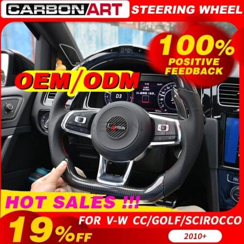 LED race display steering wheel for golf 6 Golf 7 Scirocco car styling parts for CC passat 2010 2013 golf6 smart steering