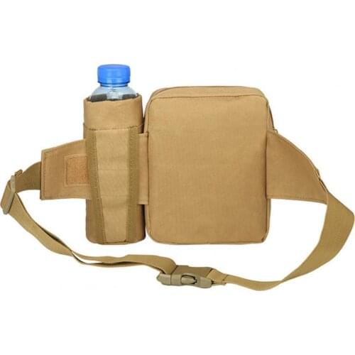 Unisex Tactical Waist Pack Outdoor Sports Hiking Hunting Climbing Running Water Bottle Holder Waterproof Waist Bag Pockets