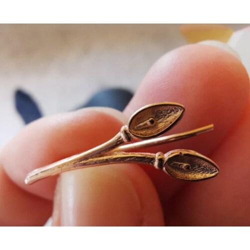 Unique Botanical Ear Climbers Gold Leaves Stud Earring A-Symmetric Leaf Flower Earrings Jewelry for Women Accessories 2020 Trend