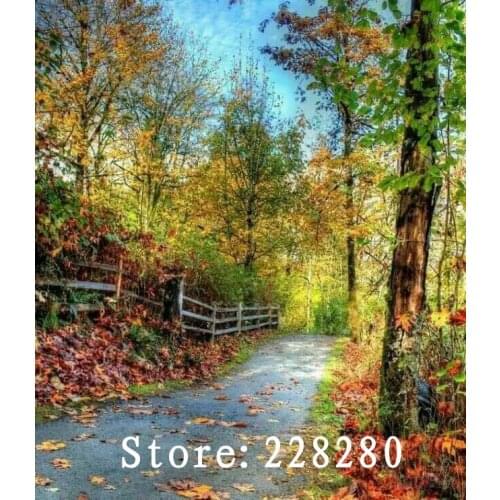 Needlework,Autumn colorful leaves Woods Scenery 14CT Counted Embroidery,DIY Cross stitch kits,Art Cross-Stitching Home Decor