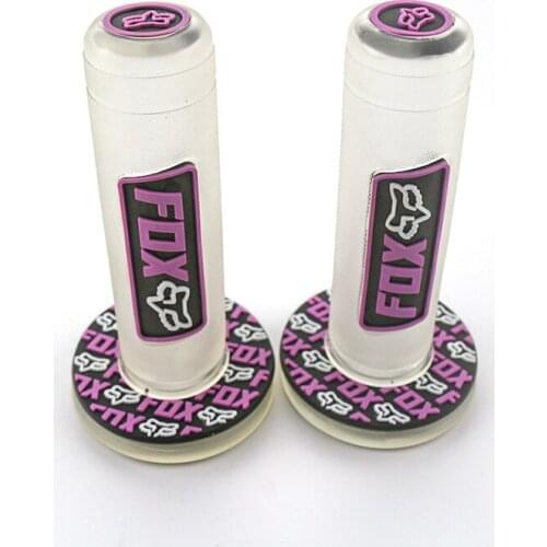 Green color motorbike handle bar pit bike part motorcycle handlebar for honda yamaha KTM motocross moto Transparent grip