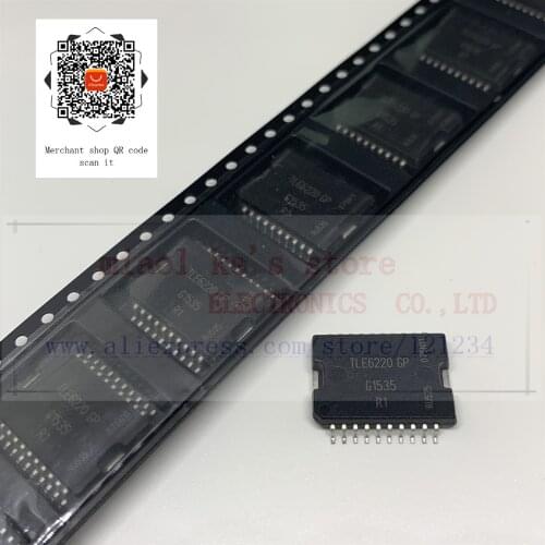 [1pcs~5pcs/1lot]100%New Original: TLE6220GP TLE6220 GP HSOP20[N-channel 4.5V-5.5V 3A 320milliohms]IC SW SMART QUAD LOSIDE DSO-20