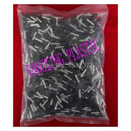 2017 freeshipping 1000pcs/lot E2512 Bootlace cooper Ferrules kit set Wire Copper Crimp Connector Insulated Cord Pin End Terminal