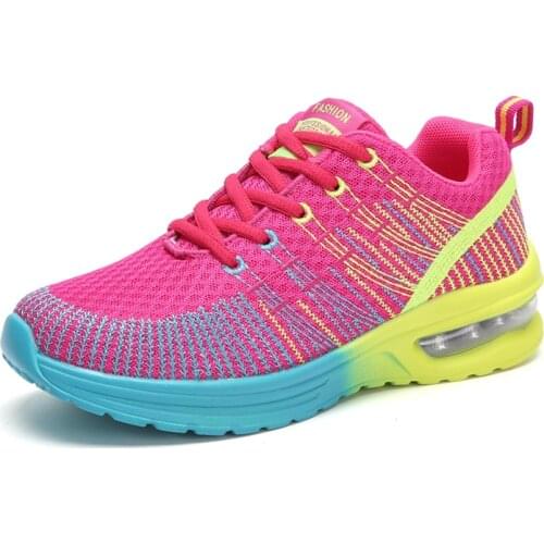 2021 Autumn Sport Shoes Woman Sneakers Female Running Shoes Breathable Hollow Lace-Up Chaussure Femme Women Fashion Sneakers