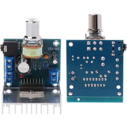 2x15W DC 9-15V TDA7297 Blue Dual Channel Digital Audio Power Amplifier Board Module