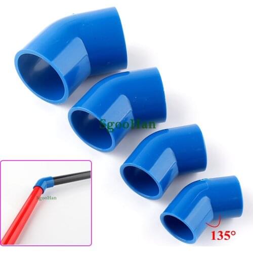 3~100pcs ID 20~50mm PVC Pipe 45° Equal Elbow Connector Aquarium Fish Tank Fittings Hydroponic Planting Frame Elbow Joint Parts